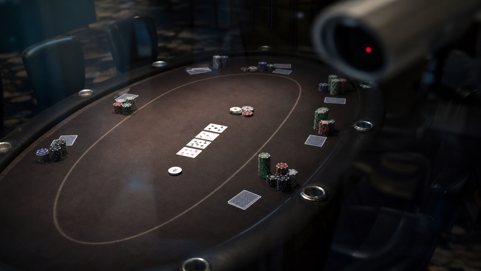 poker cheating editorial illustration