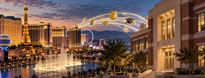 Editorial illustration for Nevada Gaming Taxes: A Report Revisits Their Role in Public Schools