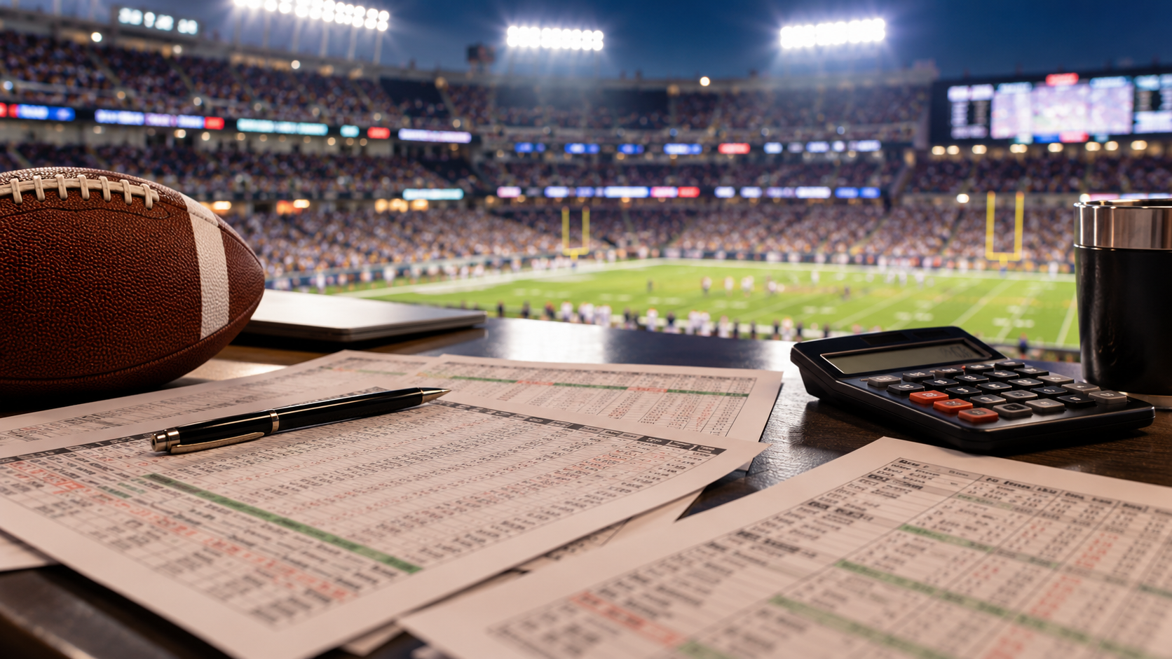 Editorial illustration for NFL Week 7 Betting Lines: Opening Numbers Set the Market Conversation