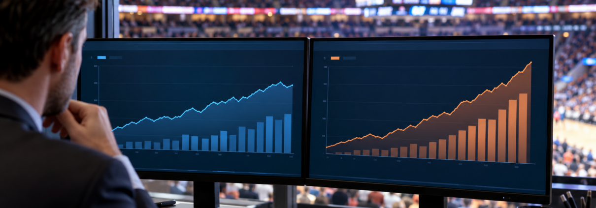 Editorial illustration for Prediction Market Volume Trails Sportsbook Handle Growth in September