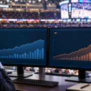 Editorial illustration for Prediction Market Volume Trails Sportsbook Handle Growth in September