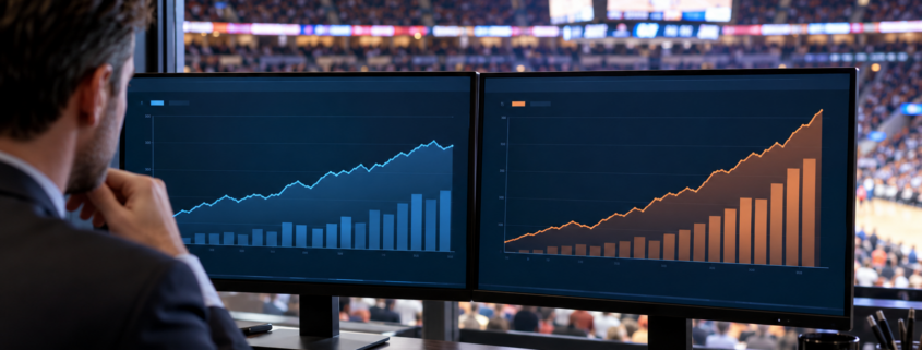 Editorial illustration for Prediction Market Volume Trails Sportsbook Handle Growth in September