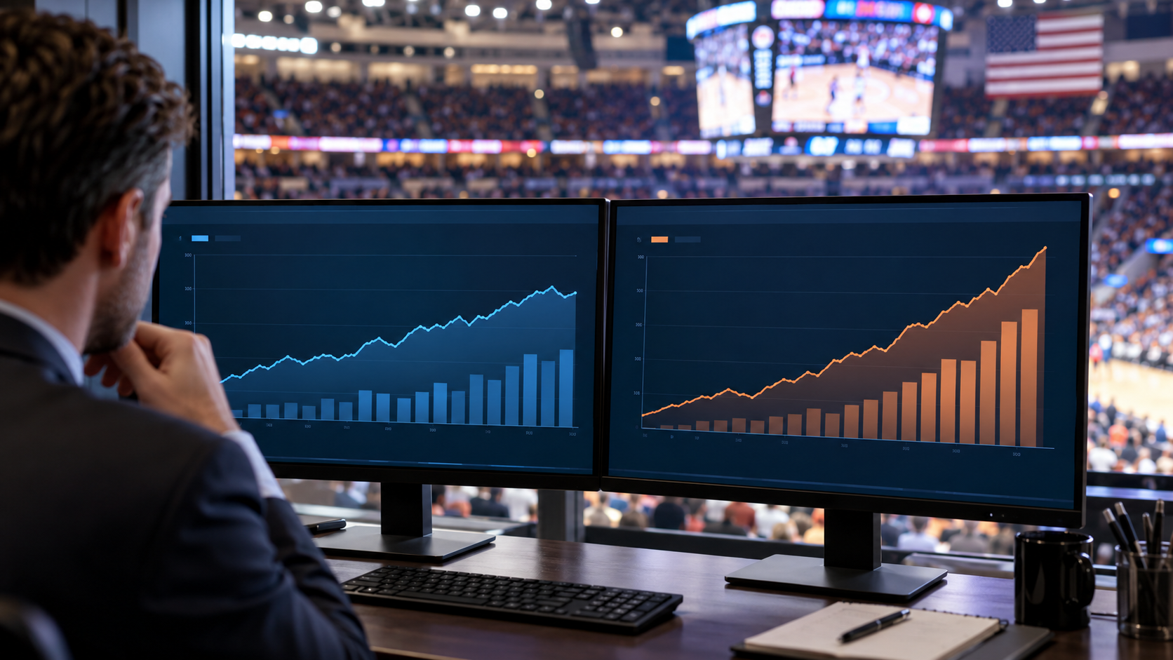 Editorial illustration for Prediction Market Volume Trails Sportsbook Handle Growth in September