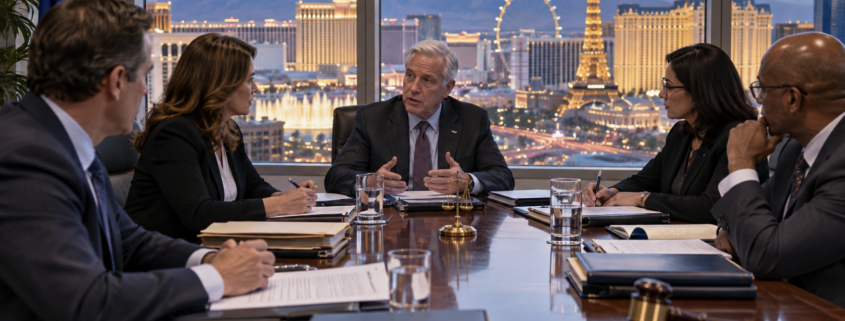 Editorial illustration for Nevada Gaming Regulations: Lombardo’s 900-Rule Claim Gets a Closer Look